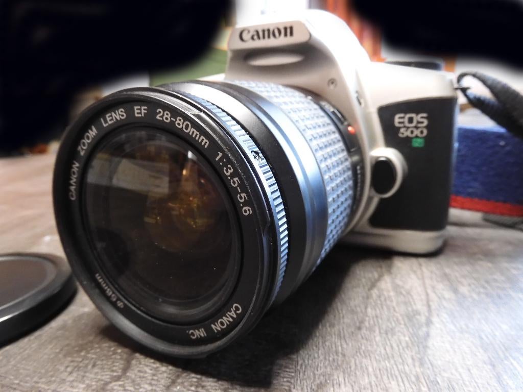 CANON EOS 500 N + EF 28/80mm ., Ophalen of Verzenden, Gebruikt, Spiegelreflex, Canon