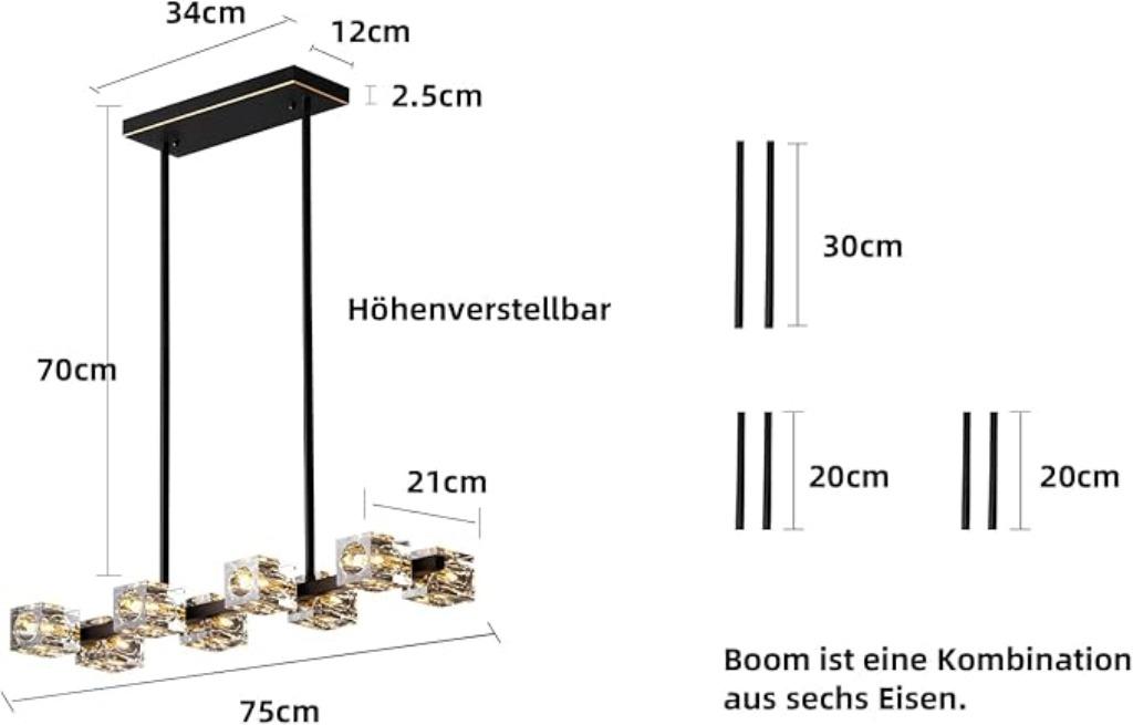 Plafonnier en cristal moderne LIVRAISON RAPIDE ET GRATUITE, Envoi, Neuf, MODERN