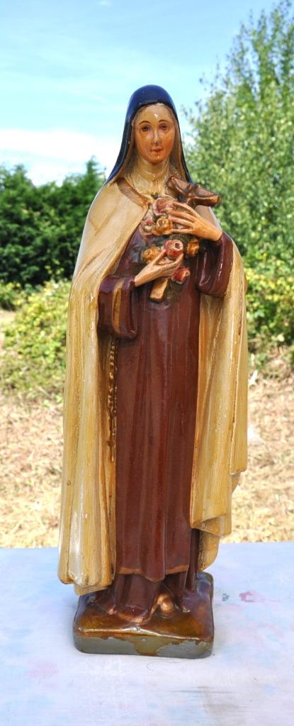 grande sainte rita en platre de 41 cm, Antiquités & Art, Enlèvement ou Envoi