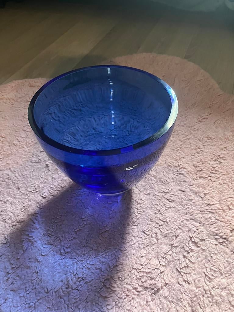 Blauwe vaas Leonardo, Collections, Verres & Petits Verres, Enlèvement, Comme neuf, Autres types