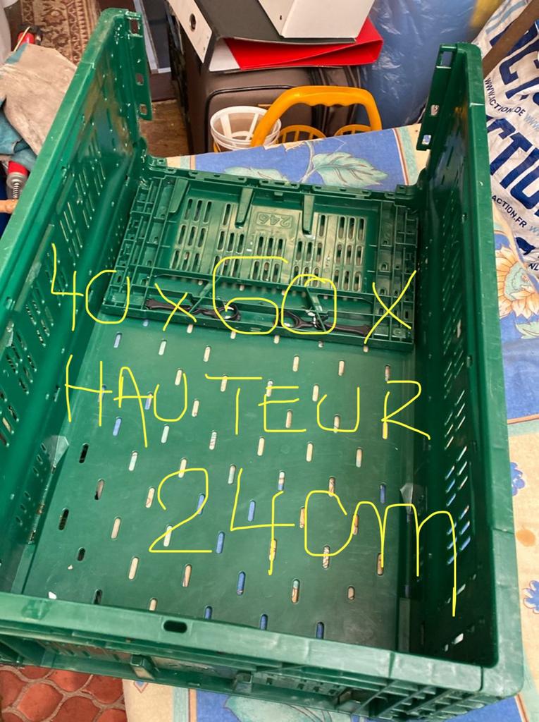 Cageot-Bac-Caisses-Casier-Rengement pvc rigide lot 8€/piece, Utilisé, 50 à 75 cm, 40 à 60 cm, Casier