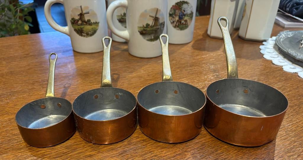 Lot de poêlons en cuivre, Enlèvement ou Envoi