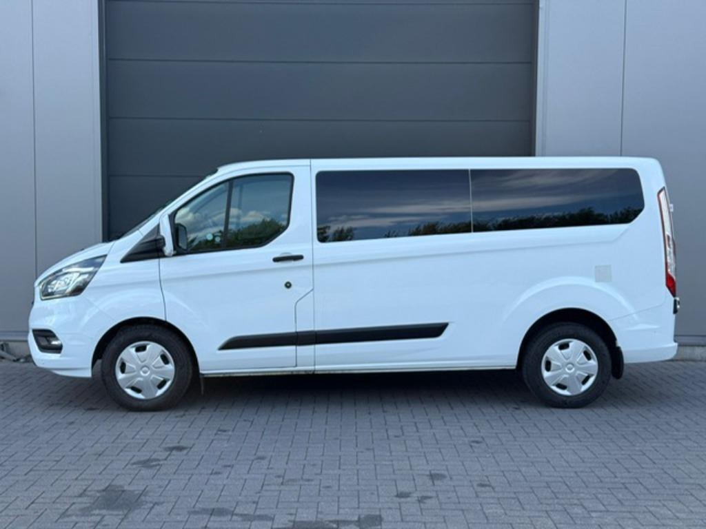 Ford Transit Custom 9-zit navi, Auto's, Voorwielaandrijving, 4 cilinders, Wit, 9 zetels