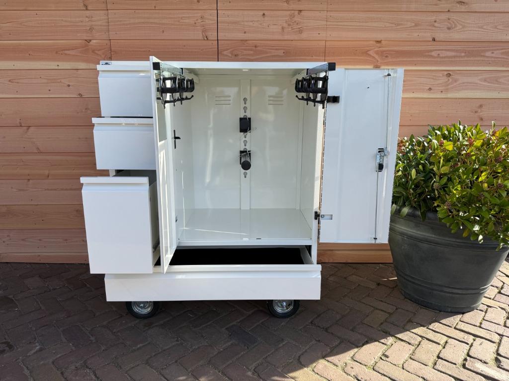 MIDI AIR 200 White saddle box Alfako Concourskast |zadelkast, Dieren en Toebehoren, Ophalen, Dressuur
