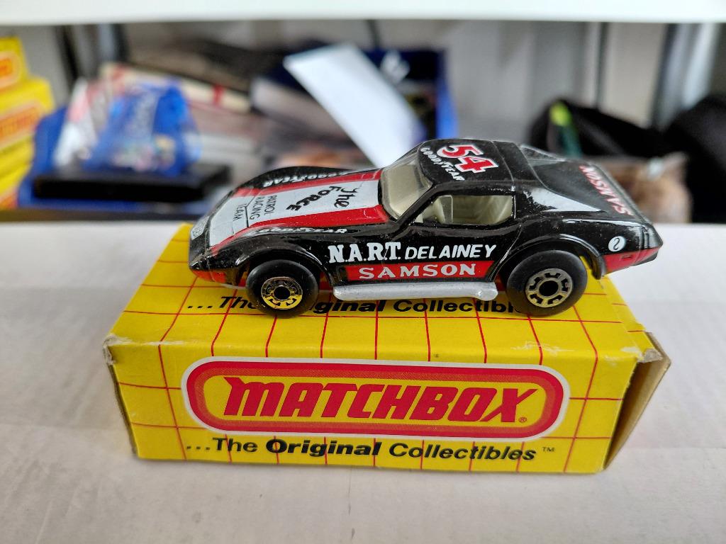 Matchbox 62 Chevrolet Corvette « NART DELAINEY » US box, Enlèvement ou Envoi, Comme neuf, Voiture