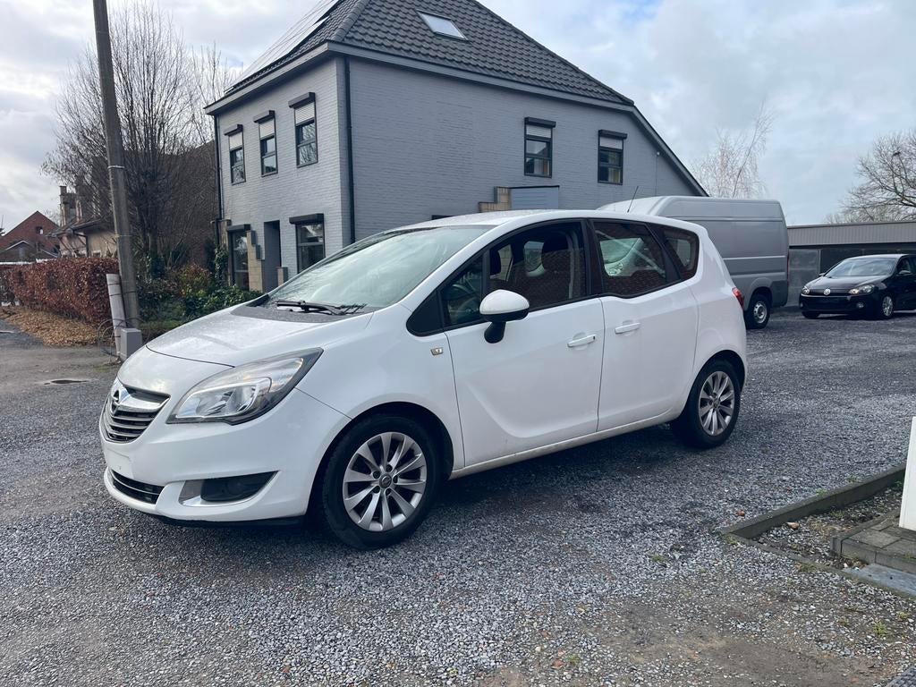 Opel Meriva1.4iBenzine,Airco,Gps,Sensoren,Cruise,1e eigenaar, Auto's, Opel, Monovolume, 140 g/km, 4 cilinders, Wit