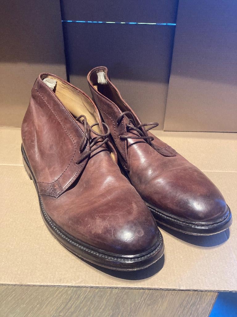 herenschoenen Italy maat 44 bijna nieuw, Bruin, Boots, Ophalen of Verzenden, Zo goed als nieuw