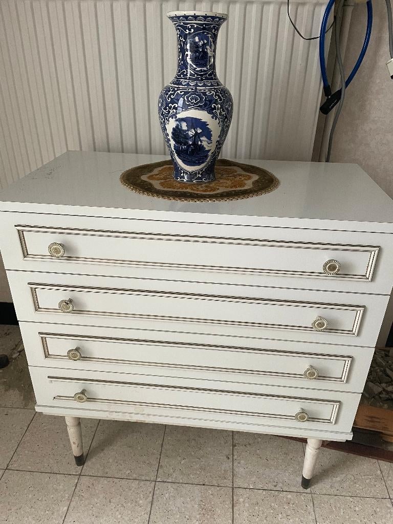 Belle commode blanche, armoire d'entrée, Enlèvement