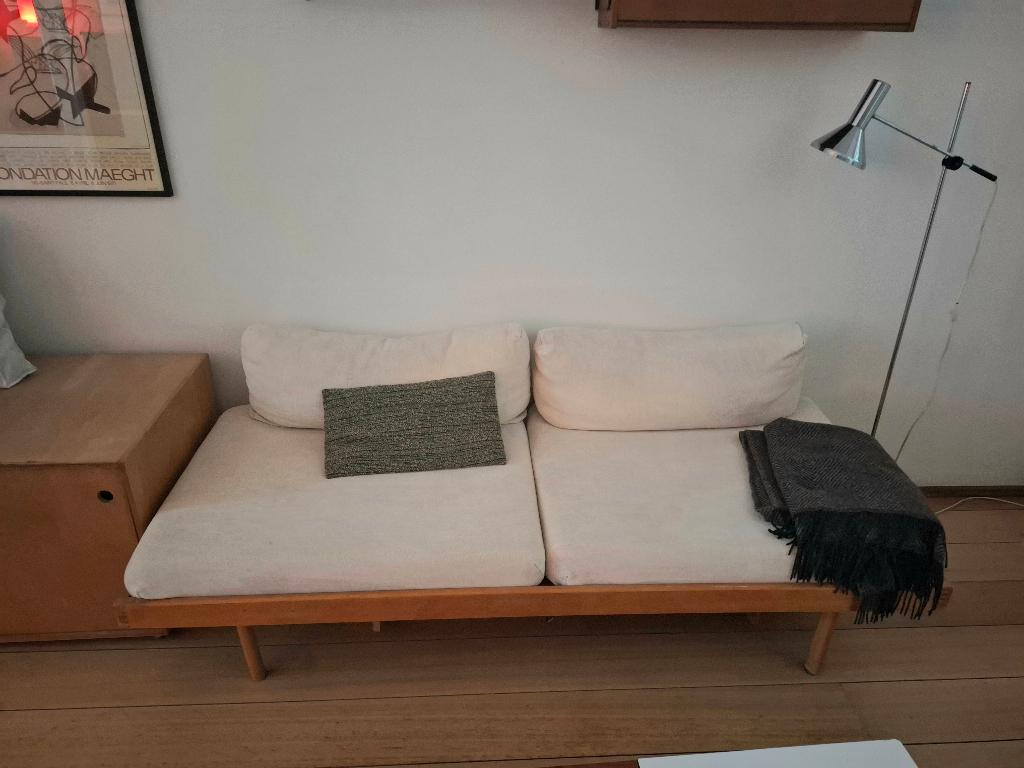 Vintage Scandinavisch bankje, Antiek en Kunst, Antiek | Meubels | Stoelen en Sofa's, Ophalen