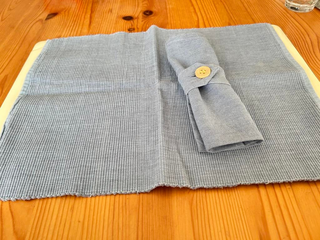 Napperons, Maison & Meubles, Enlèvement, Comme neuf, Bleu, Set de table