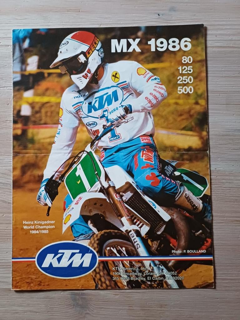 Ktm oldtimer cross brochures, Enlèvement ou Envoi