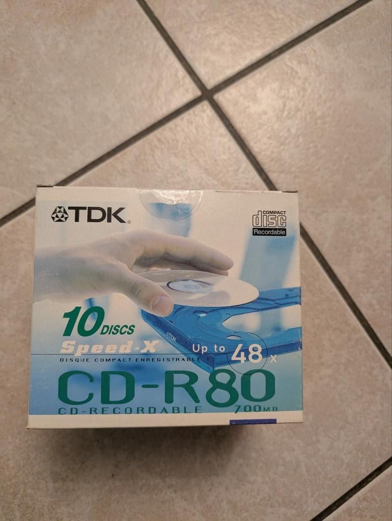 TDK CD- R 80, Computers en Software, Beschrijfbare discs, Ophalen of Verzenden, Zo goed als nieuw, Cd