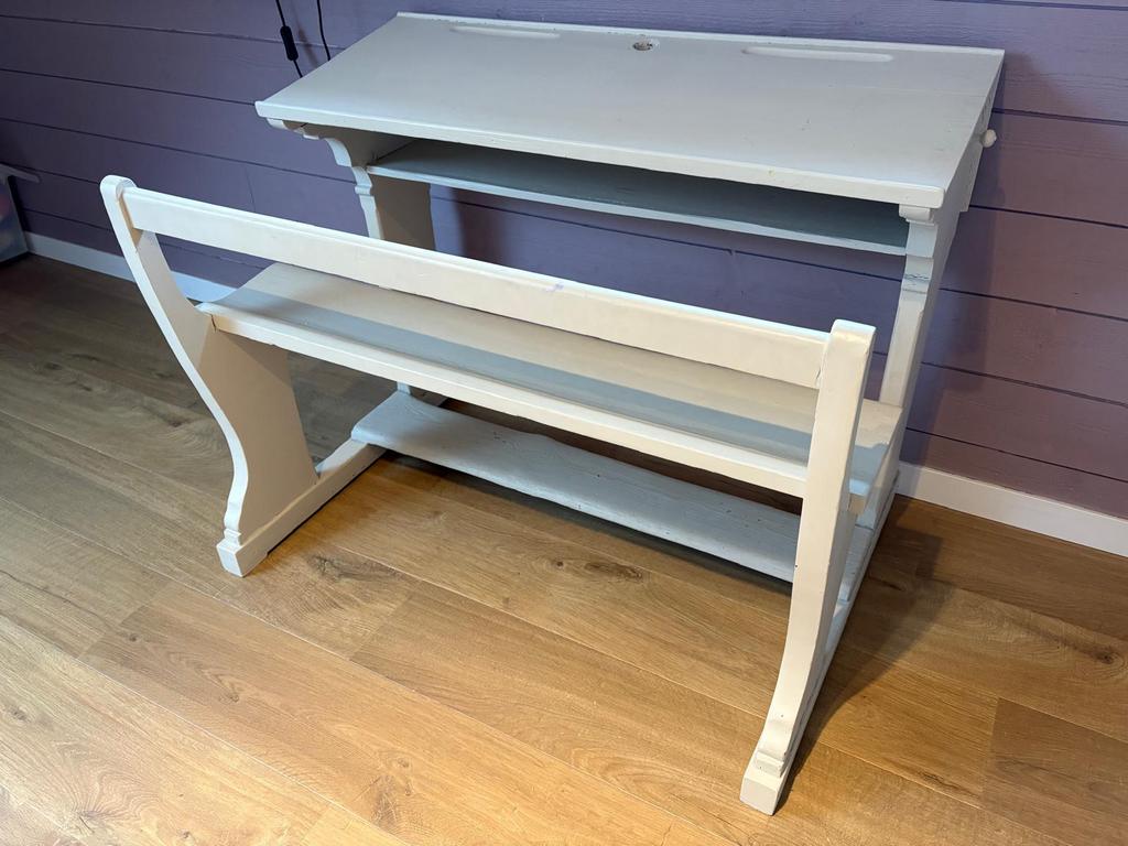 Ancien banc d’ecolier, Enlèvement, Utilisé