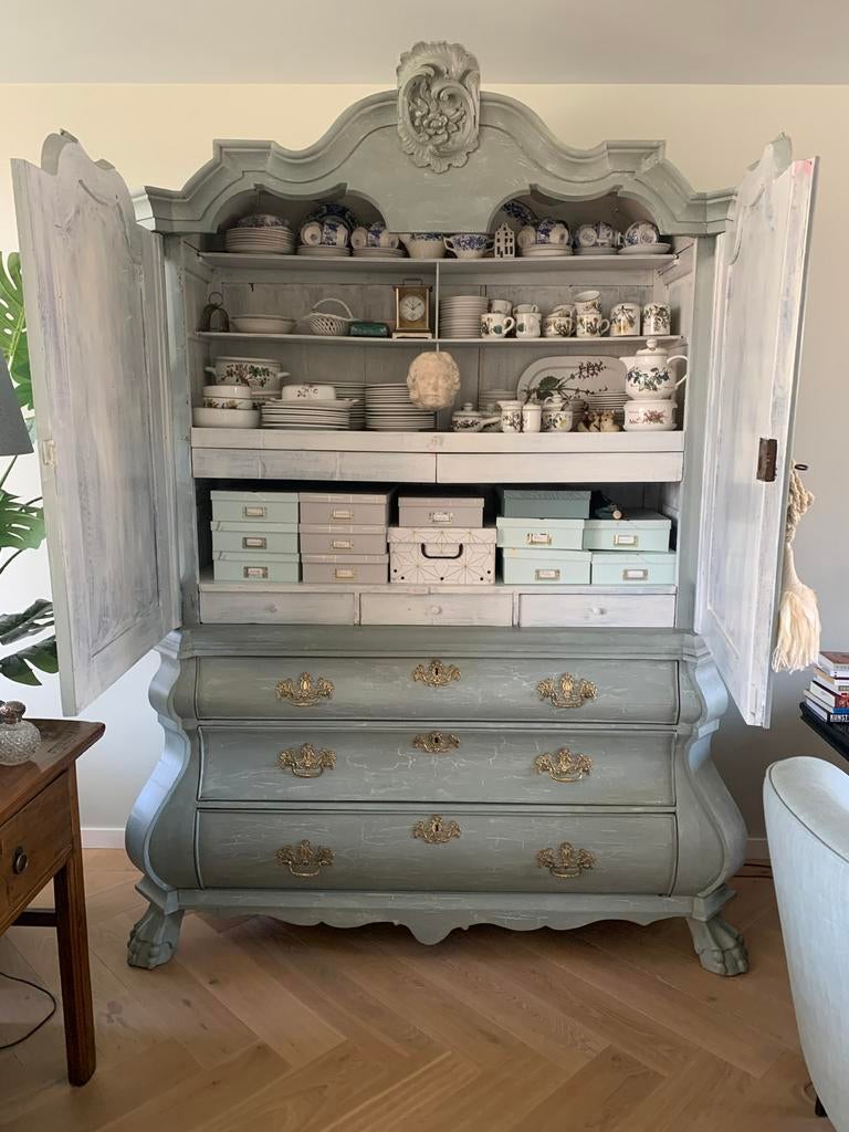 Vintage kabinet Flamant style, Ophalen of Verzenden