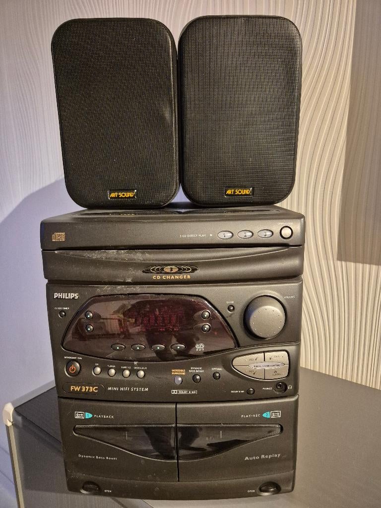 Mini stereoketen Philips, Philips, Haut-parleurs, Comme neuf, Enlèvement