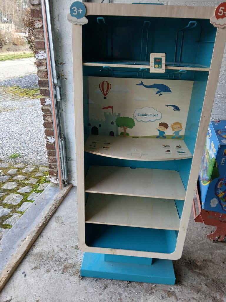 Jolie étagère sur roulettes bois et métal 60/147, Enlèvement