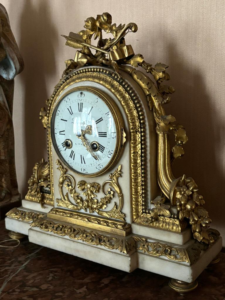 Pendule LOUIS XVI signée Degré à Paris  18e XVIII Vincente, Antiquités & Art, Enlèvement ou Envoi