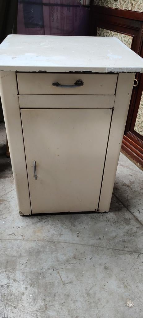 Retro vintage apotheekkast in metaal, Ophalen of Verzenden