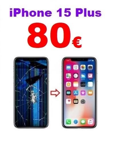 Réparation écran iPhone 15 Plus pas cher à Bruxelles, Enlèvement, Autres types, Apple iPhone