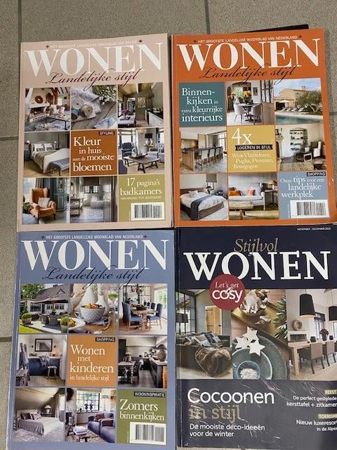 tijdschriften wonen, Boeken, Tijdschriften en Kranten, Zo goed als nieuw, Overige typen, Ophalen