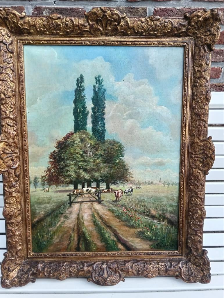 Schilderij op doek, Antiek en Kunst, Kunst | Schilderijen | Klassiek, Ophalen