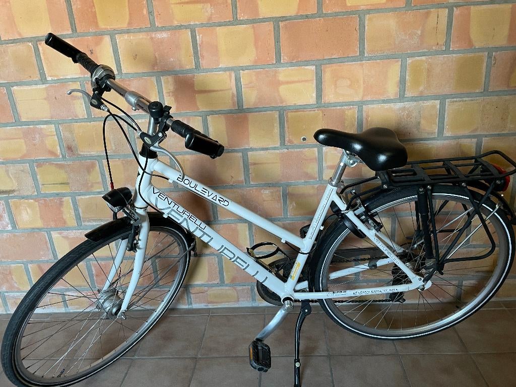 meisjesfiets fiets Venturelli Boulevard Sport H46 wit, Fietsen en Brommers, Ophalen, Gebruikt, Venturelli Boulevard Sport, Versnellingen