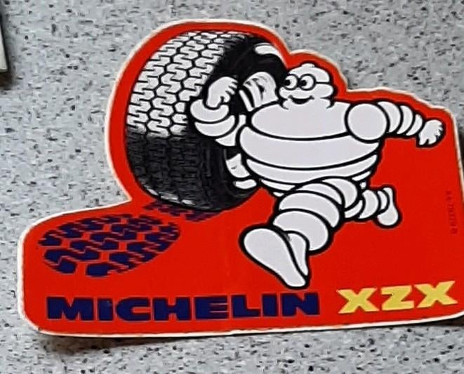 Autocollant publicitaire rétro Vintage Michelin XX Bibendum, Collections, Enlèvement ou Envoi