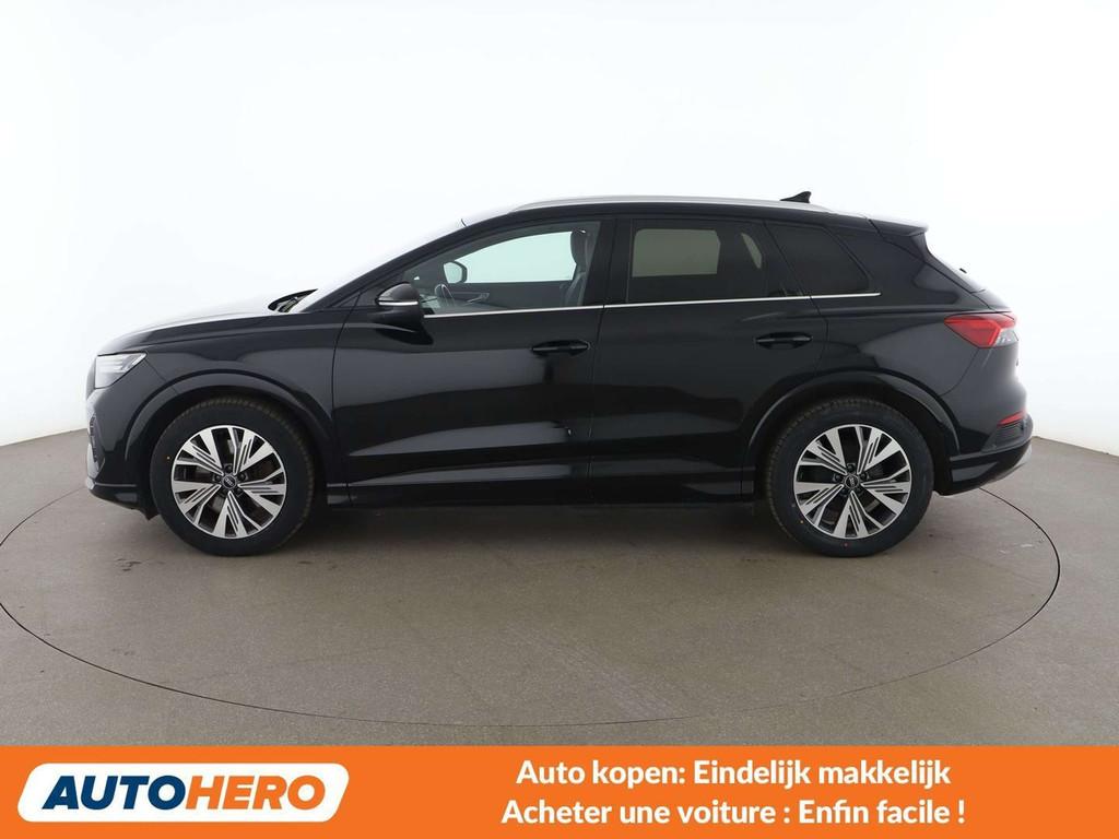 Audi Q4 e-tron 40 e-tron (bj 2021, automaat), Auto's, Audi, Automaat, Achterwielaandrijving, Gebruikt, Zwart