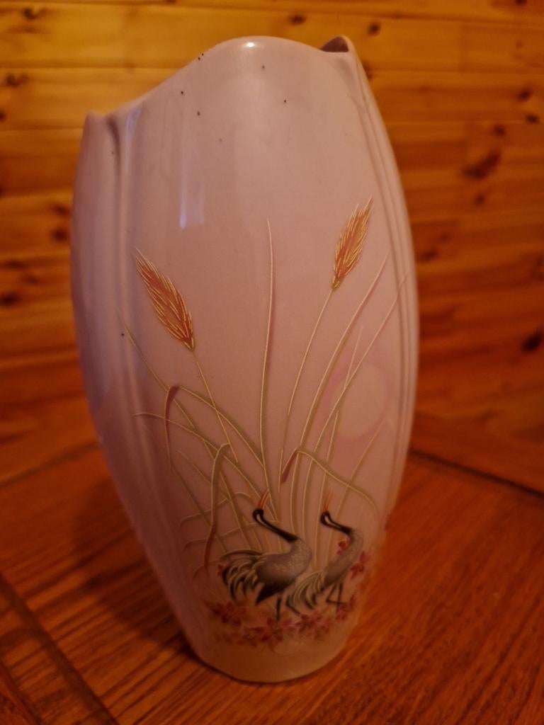 Mooie roos beschilderde vaas, Antiek en Kunst, Ophalen