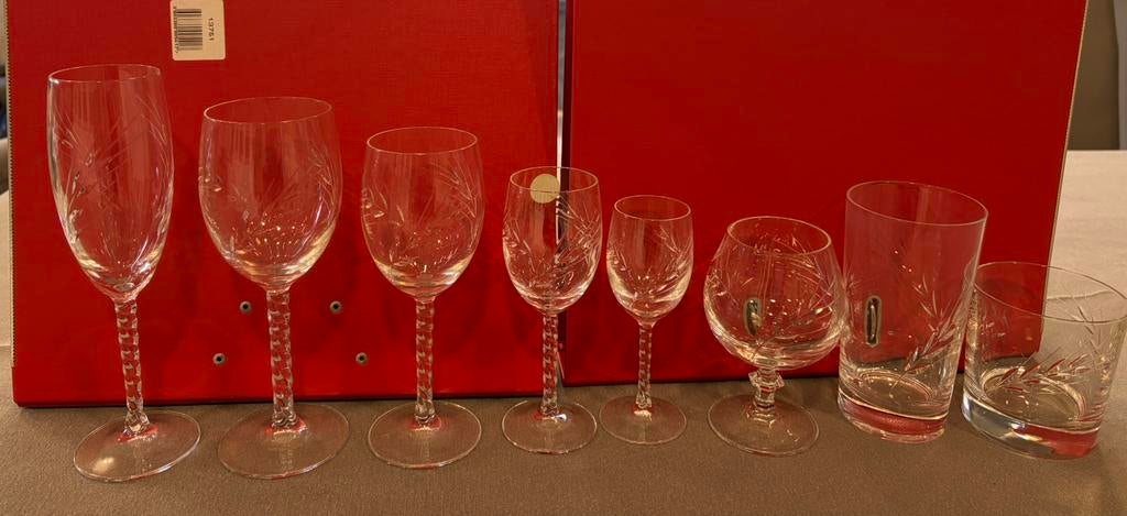 Service à verres en cristal, Collections, Enlèvement, Comme neuf