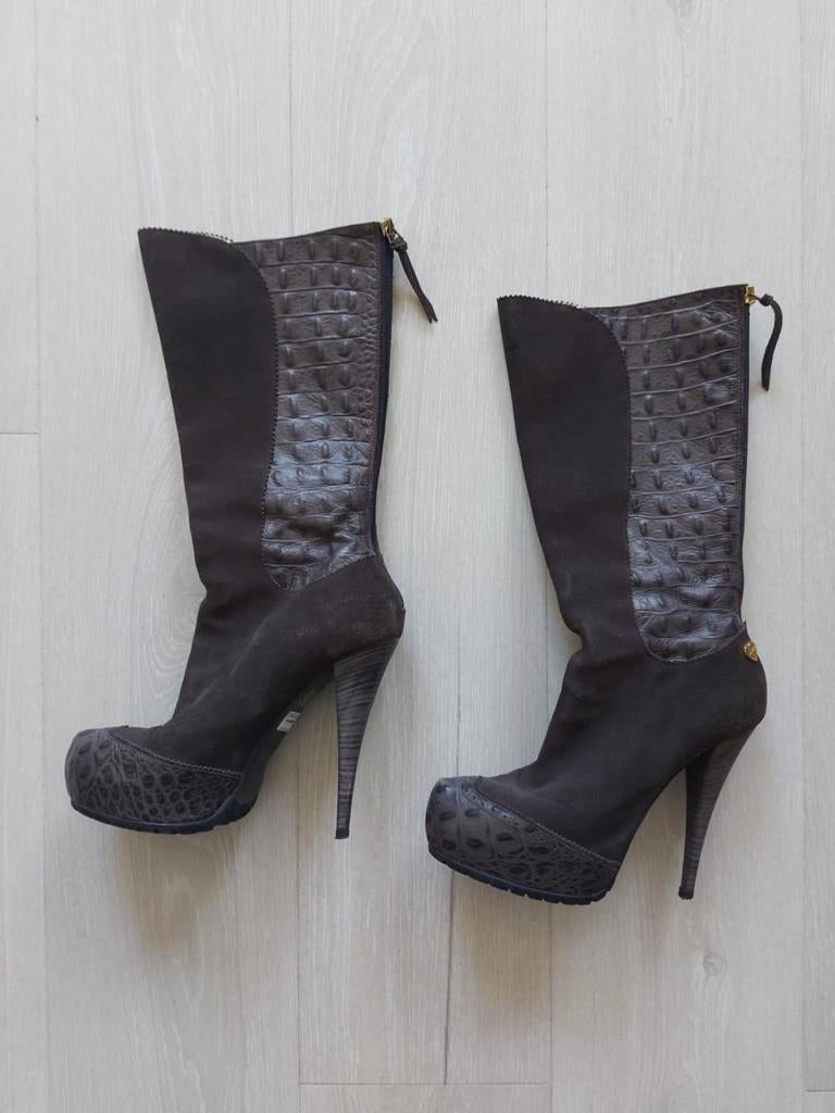 Just Cavalli – Laarzen, Kleding | Dames, Schoenen, Gedragen, Hoge laarzen, Bruin, Ophalen of Verzenden