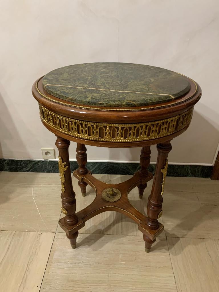 Mooi Frans bijzettafeltje in massief mahonie, Ophalen