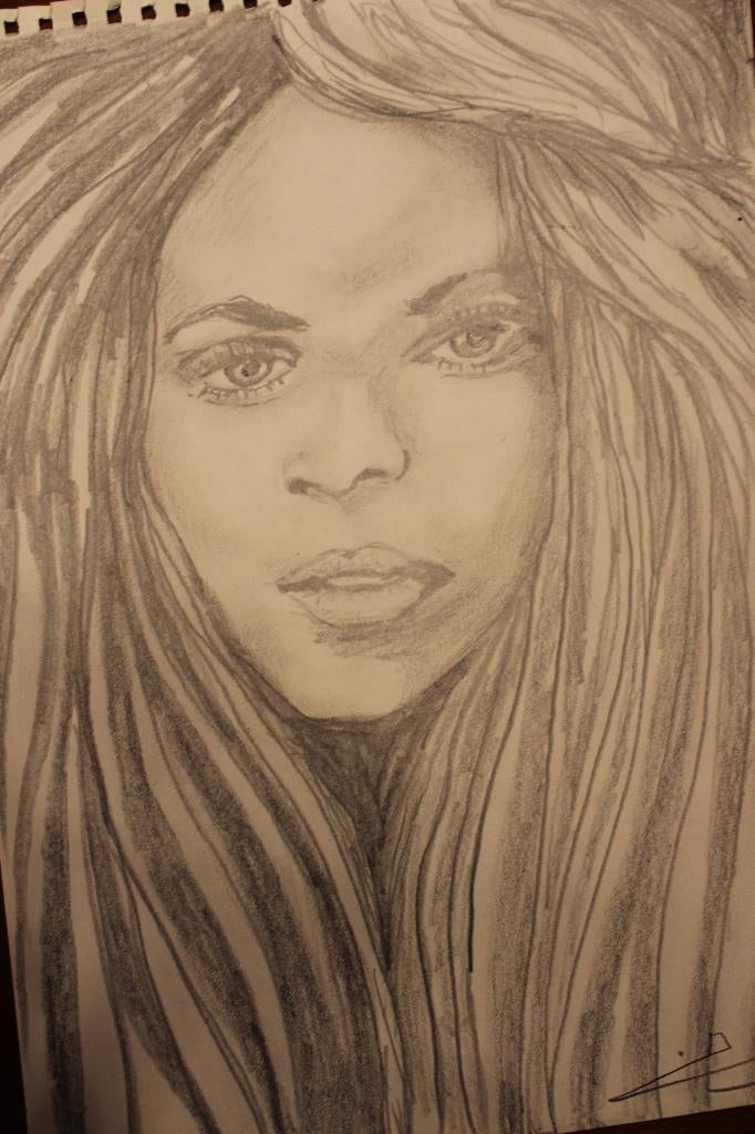 A3-potloodtekening, Verzenden, Gebruikt, Potlood of Stift