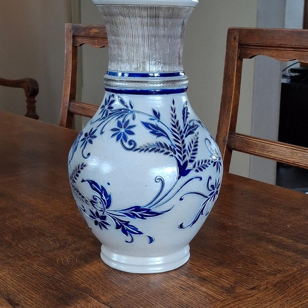 Vase en gres bleu, Antiquités & Art, Enlèvement