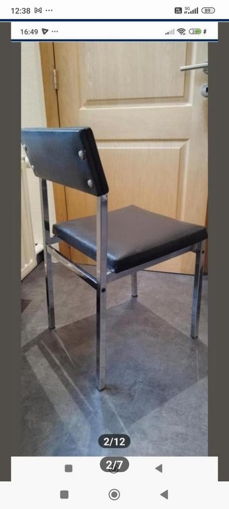 2 chaises vintage, Maison & Meubles, Enlèvement