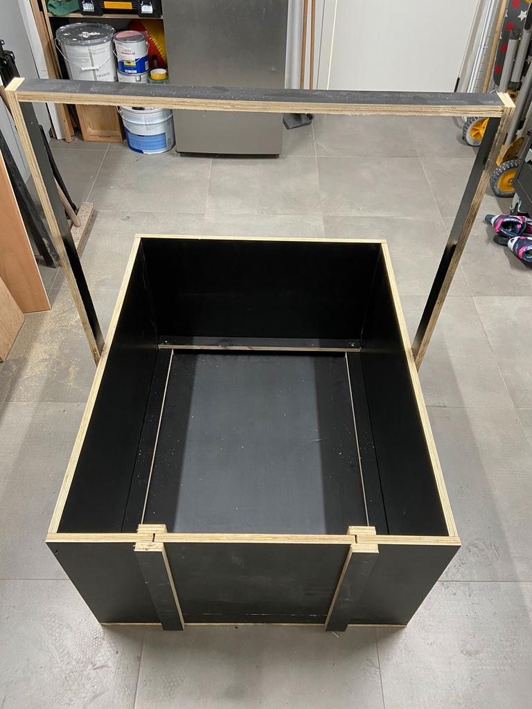 Puppy werpkist b 80x l 100 D 50cm incl. warmtelamp, Enlèvement, Utilisé