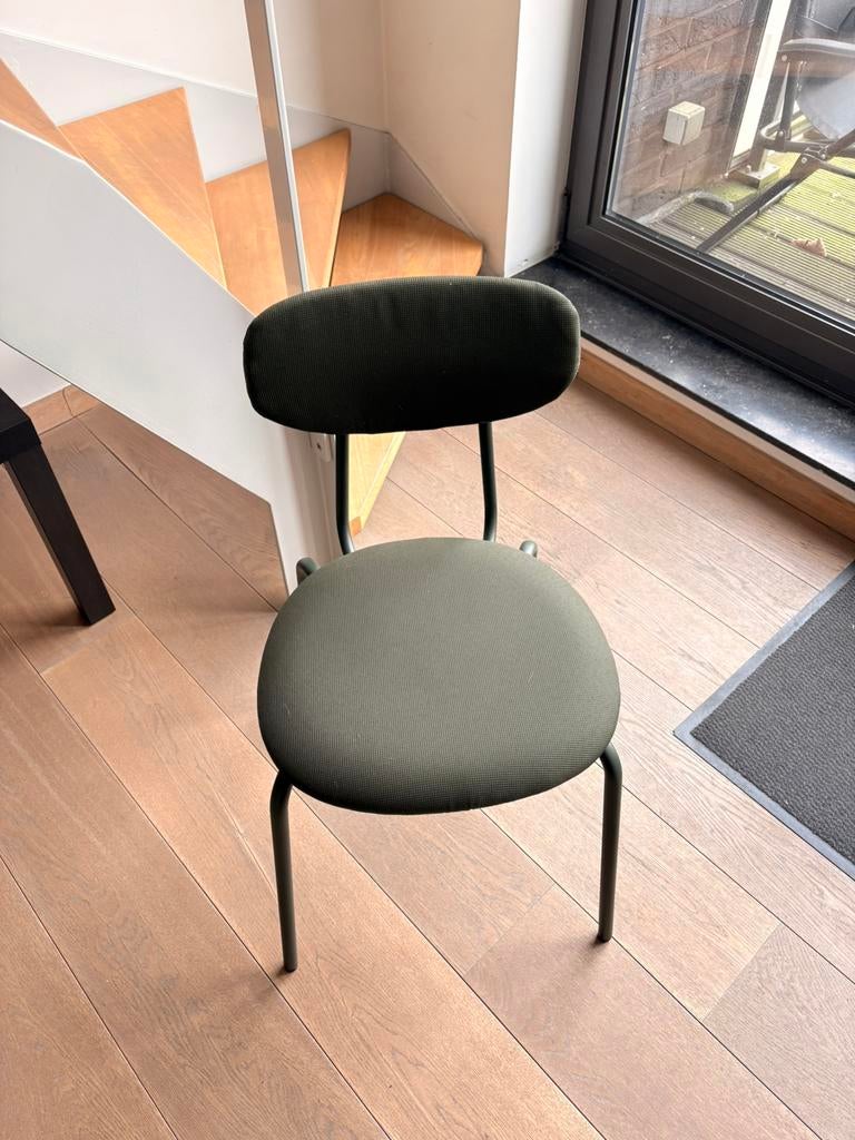 6 eetkamerstoelen (Ikea Sandsberg Groen), Huis en Inrichting, Stoelen, Ophalen, Gebruikt, Overige materialen, Scandinavisch
