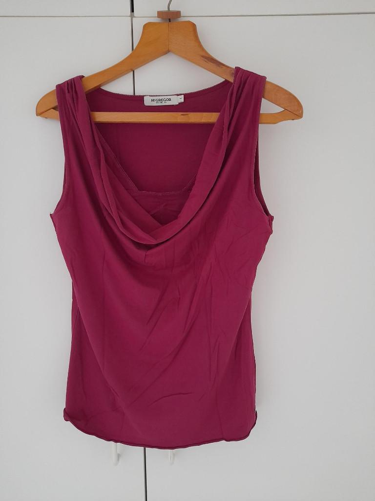 Elegante, zomerse t-shirt – Merk: McGregor – maat: L, Kleding | Dames, T-shirts, Zo goed als nieuw, Maat 42/44 (L), Paars, Zonder mouw
