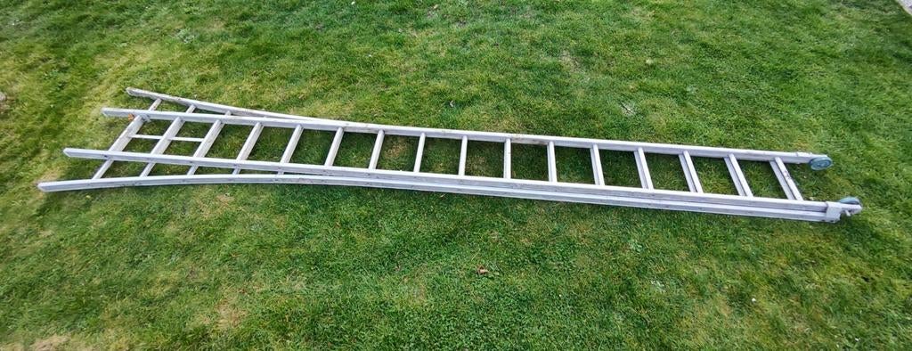 2 delige alu ladder 16 sporten, Ophalen