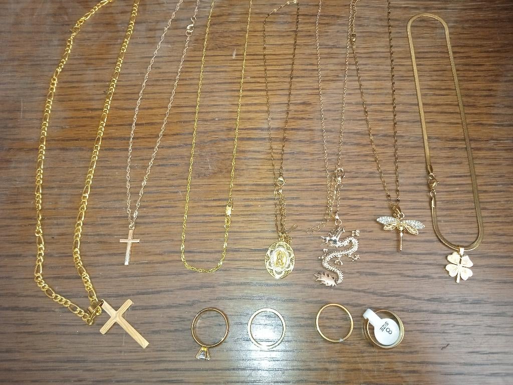 Lot bijoux plaquer or, Bijoux, Sacs & Beauté, Enlèvement ou Envoi, Or, Or