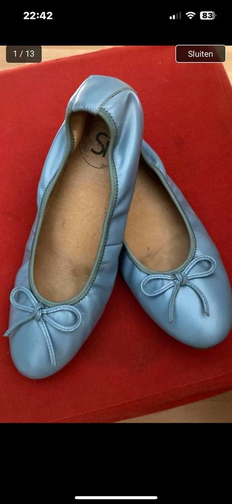 Lederen ballerina’s van Si Barcelona mooie staat, Ophalen of Verzenden, Zo goed als nieuw