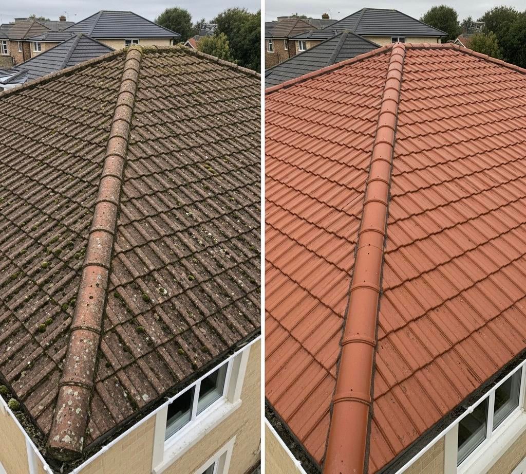 Demoussage toiture / nettoyage toiture, Bricolage & Construction, Enlèvement, Comme neuf, Tuiles