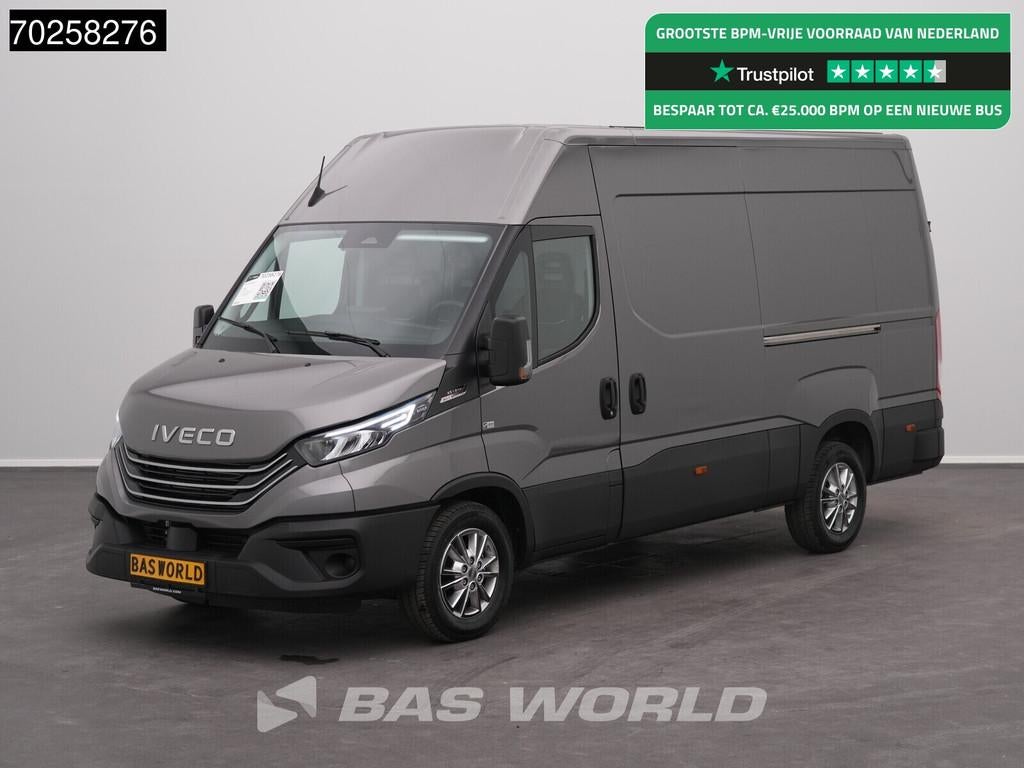 Iveco Daily 35S21 BPM VRIJ! 3.0L Automaat 2x Schuifdeur 210P, Auto's, Stof, Euro 6, 4 cilinders, Iveco