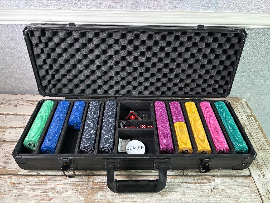 Pokerset EPT, Hobby en Vrije tijd, Ophalen, Zo goed als nieuw