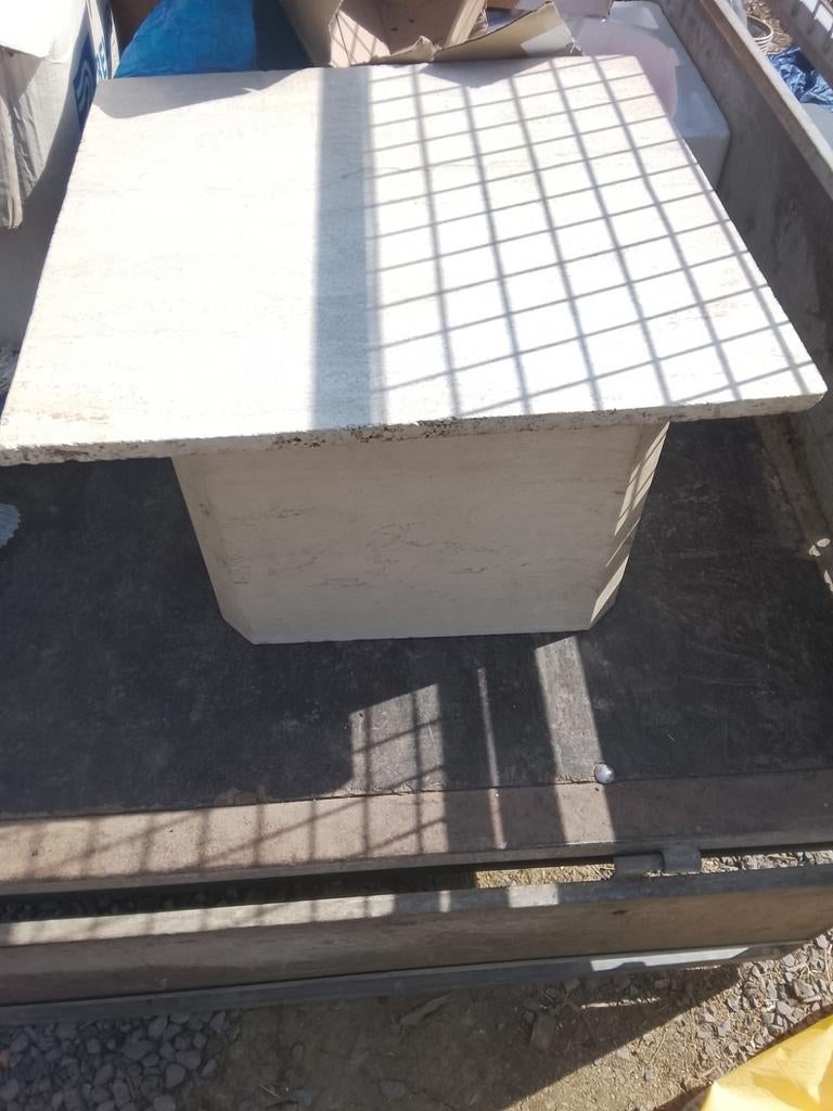 Marmeren salon tafel/ blad kan je afnemen, Huis en Inrichting, Ophalen