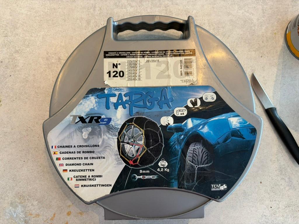 Chaînes à neige Targa TXR9 n120, Enlèvement, Comme neuf