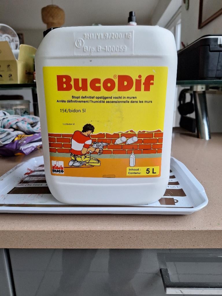 Antivochtigheidsproduct: kelders en bramen, 5 liter, Huis en Inrichting, Schoonmaakartikelen, Ophalen, Schoonmaakmiddel