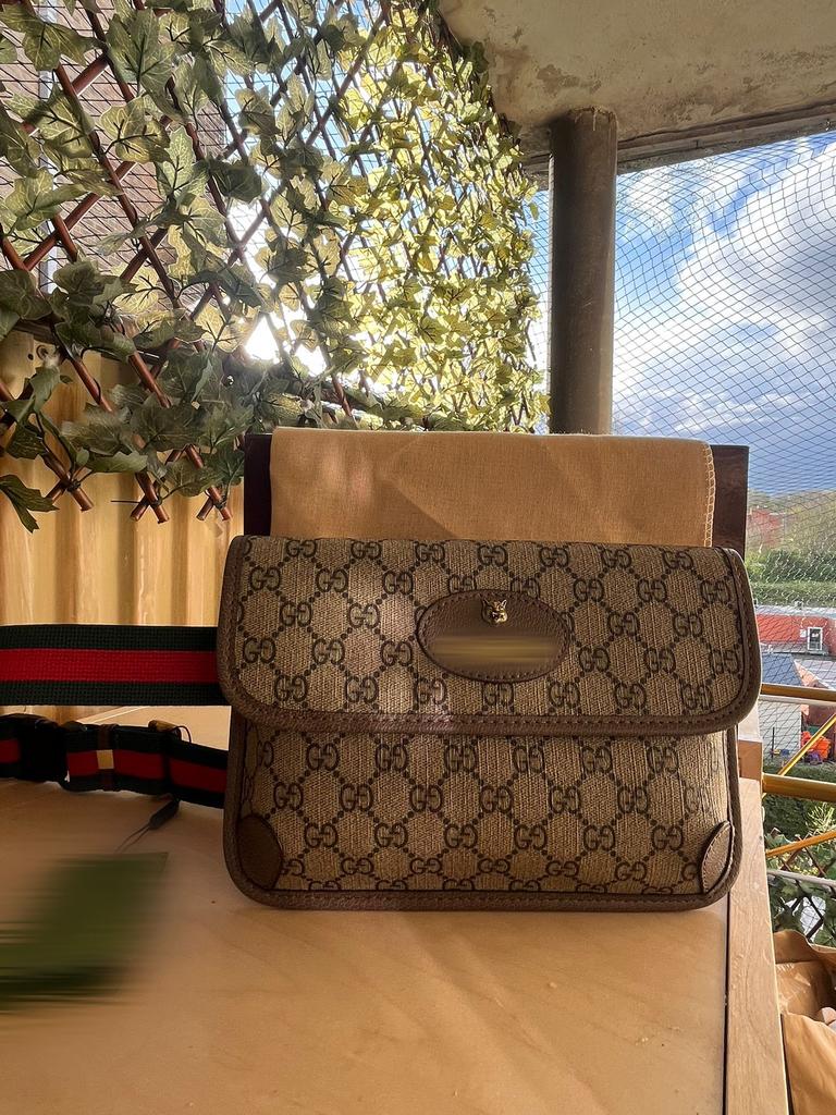 Sacoche banane Gg beige, Enlèvement ou Envoi, Comme neuf, Beige