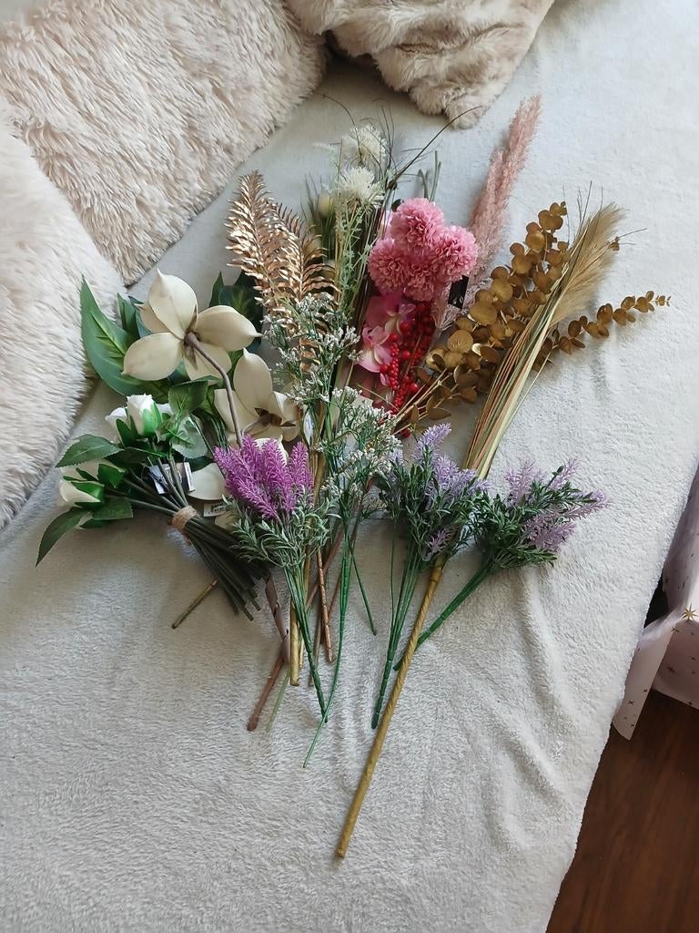 Gros lot de fleurs artificielles, tres bon état., Maison & Meubles, Enlèvement ou Envoi