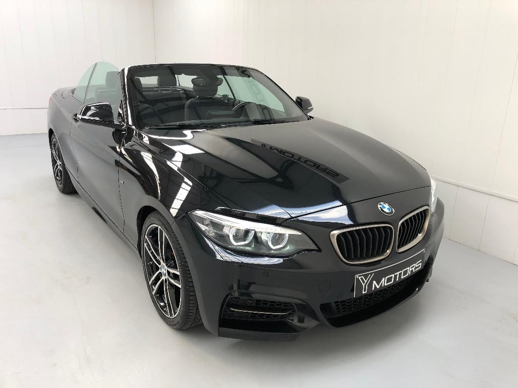 BMW 218 iAS CABRIO PACK-M 1998 CM3 42.000 KM! GARANTIE, Autos, 100 kW, Euro 6, Entreprise, Noir
